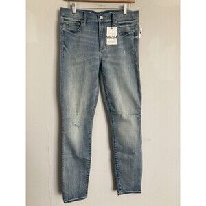 NEW Gap 1969 True Skinny Jeans Distressed 30 Regular Light Blue Denim
